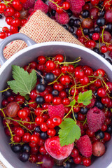mixed berries in a bowl