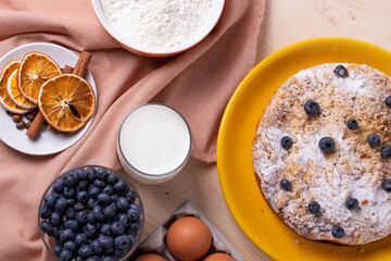 cooking of homemade pie