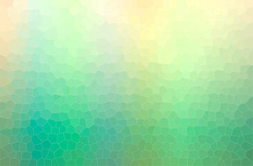 Abstract illustration of green, yellow Small Hexagon background
