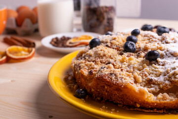 cooking of homemade pie