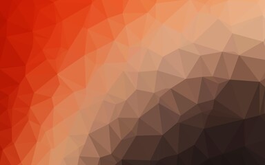 Light Red, Yellow vector low poly texture. A sample with polygonal shapes. Textured pattern for background.