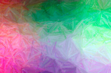 Abstract illustration of green, pink, red Long brush Strokes Pastel background