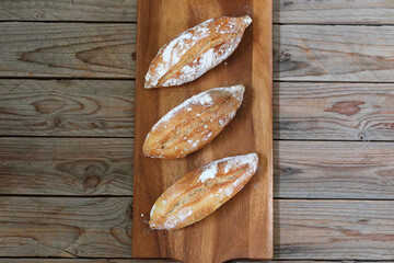 Italian sourdough buns. Roman sourdough buns - chiriola. The Roman chiriola