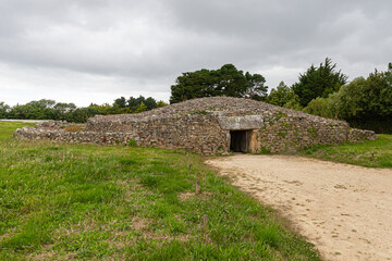 Fototapeta na wymiar megaliths of Locmariaquer, in Brittany