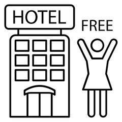 Restart business in normal operation after peak of Coronavirus COVID-19 outbreak concept,Hotel Reopen Symbol on White background, Back to Normal Vector Icon Design  