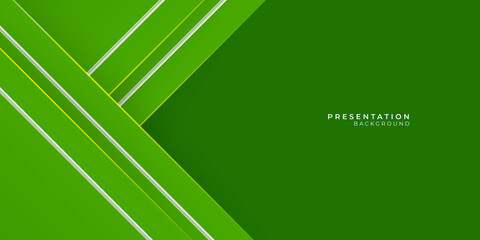 Green abstract background for presentation design