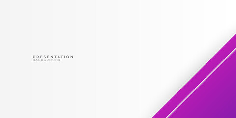 Modern simple pink purple white abstract presentation background with simple lines border