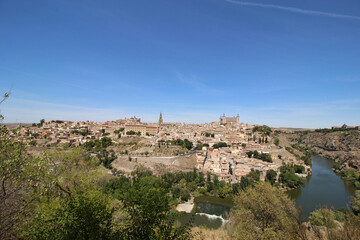 Fototapeta na wymiar Cityscape of Toledo, Spain.