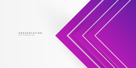 Modern purple pink abstract presentation background with white blank copy space