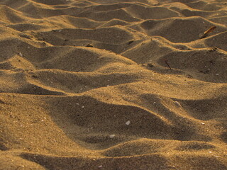 Playa en atardecer, chincha, lima, perú