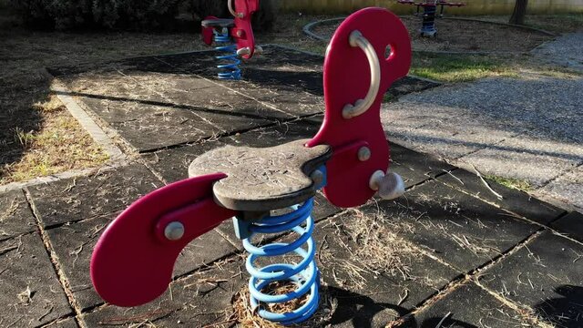 No people at children playground isolation lockdown covid-19