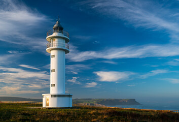 Fototapeta na wymiar Ajo Lighthouse, Ajo, Cantabrian Sea, Cantabria, Spain, Europe