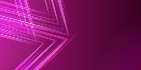 Modern futuristic vertical glowing pink and red neon light in black background