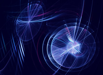 Technological textured background. Fractal graphics. Science and technology concept.