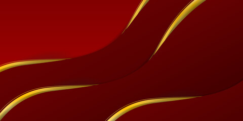 Abstract business elegant background, golden red metallic.
