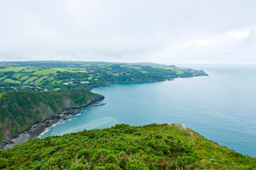 View from Little Hangman, Combe Martin, Devon, England