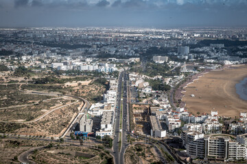 Fototapeta na wymiar aerial view of Agadir