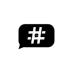 Hashtag symbol creative design template