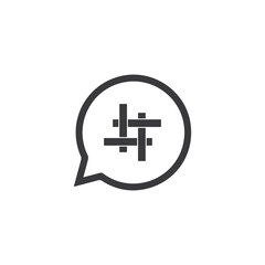 Hashtag symbol creative design template