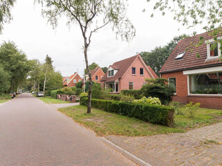 Fototapeta na wymiar Street in Midlaren, The Netherlands