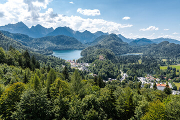 Fototapeta na wymiar Hohenschwangau and Alpsee, Bavaria, Germany