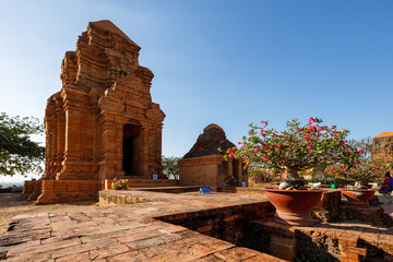 The Po Sah Inu Cham Towers at Mui Ne in Vietnam