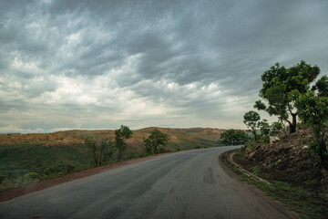 Fototapeta na wymiar road in the countryside, Togo