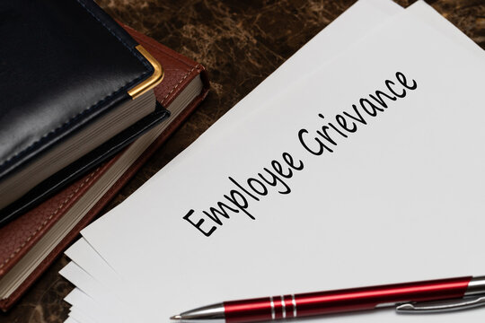 Employee Grievance Write On A Paperwork Isolated On Office Desk