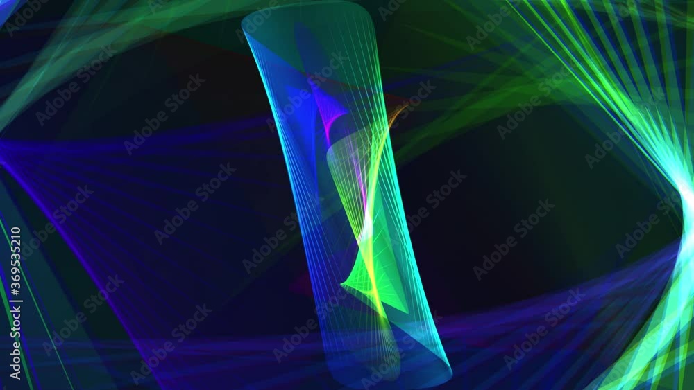Aufkleber seamless looping geometric design animation colorful wavy background in bright neon colors. 4k 3d re
