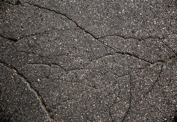 
cracked asphalt texture background