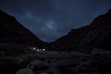 Campsite in Fish River Canyon, Namibia