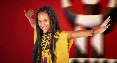 african girl dancing