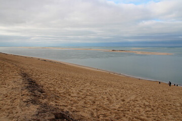 atlantic coast at pilat dune in france