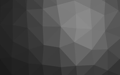 Dark Silver, Gray vector blurry triangle texture. A vague abstract illustration with gradient. Completely new design for your business.