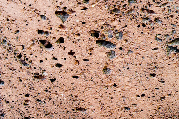 Close up of natural pumice stone texture . Porous pumice abstract background.
