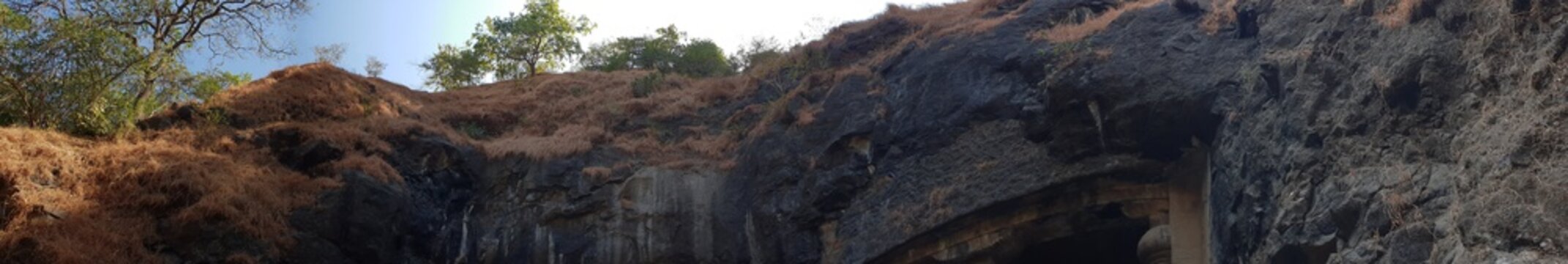 old cave in the forest
