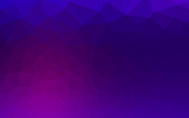 Dark Purple vector low poly cover. An elegant bright illustration with gradient. Brand new design for your business.