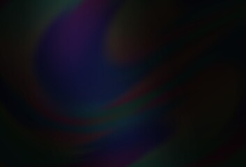 Dark Black vector colorful blur backdrop.