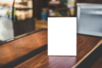 Mock up acrylic blank menu frame posters pattern template forms background