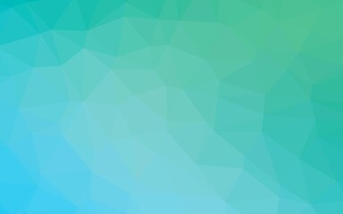 Light Blue, Green vector polygon abstract background. A completely new color illustration in a vague style. New texture for your design.