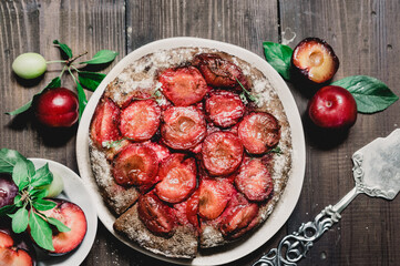 Plum pie