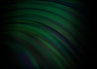 Dark Green vector background with bubble shapes. An elegant bright illustration with gradient. The template for cell phone backgrounds.