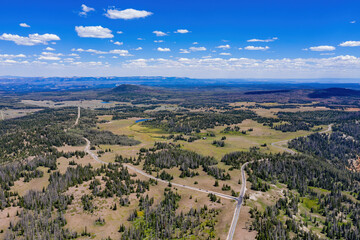 Obraz premium Aerial view of the beautiful Cedar Breaks National Monument