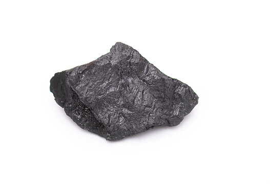 Black Coal Isolated On White Background