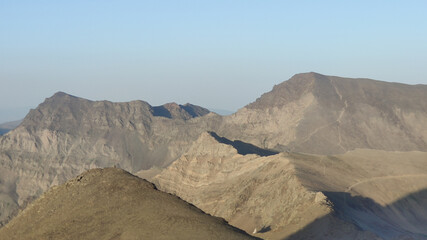 Fototapeta premium Hiking in Sierra Nevada in summer