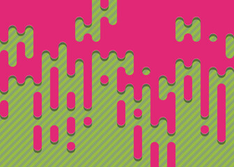 Abstract Rounded Color Lines halftone transition background illustration