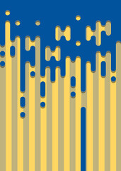 Abstract Rounded Color Lines halftone transition background illustration