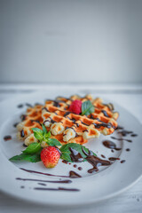 dessert with strawberry
