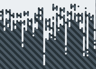 Abstract Rounded Color Lines halftone transition background illustration