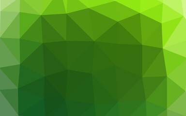 Light Green vector polygonal background. Colorful abstract illustration with gradient. New texture for your design.